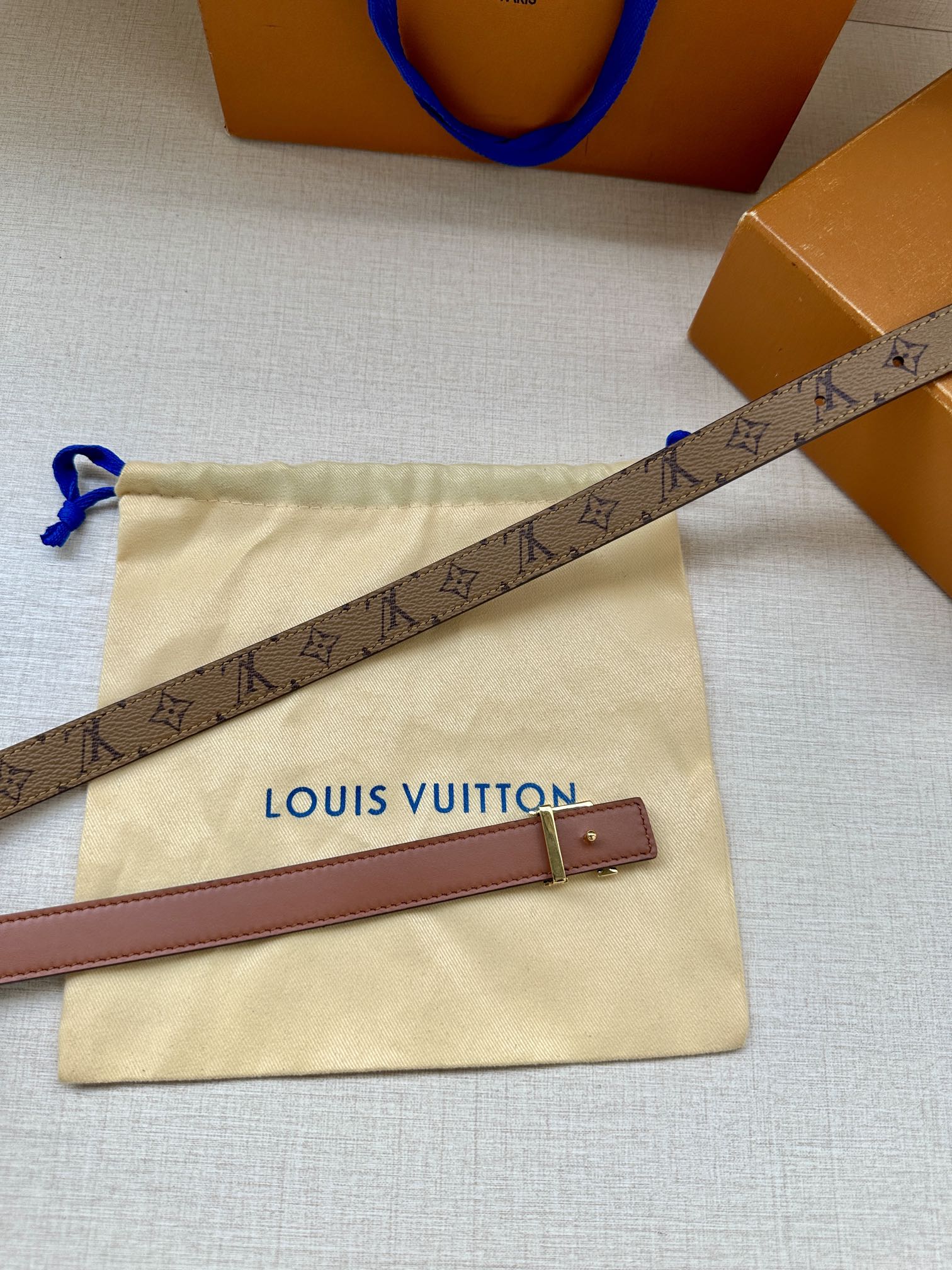 Louis Vuitton Female Basic Belt Cow Leather S-m-l