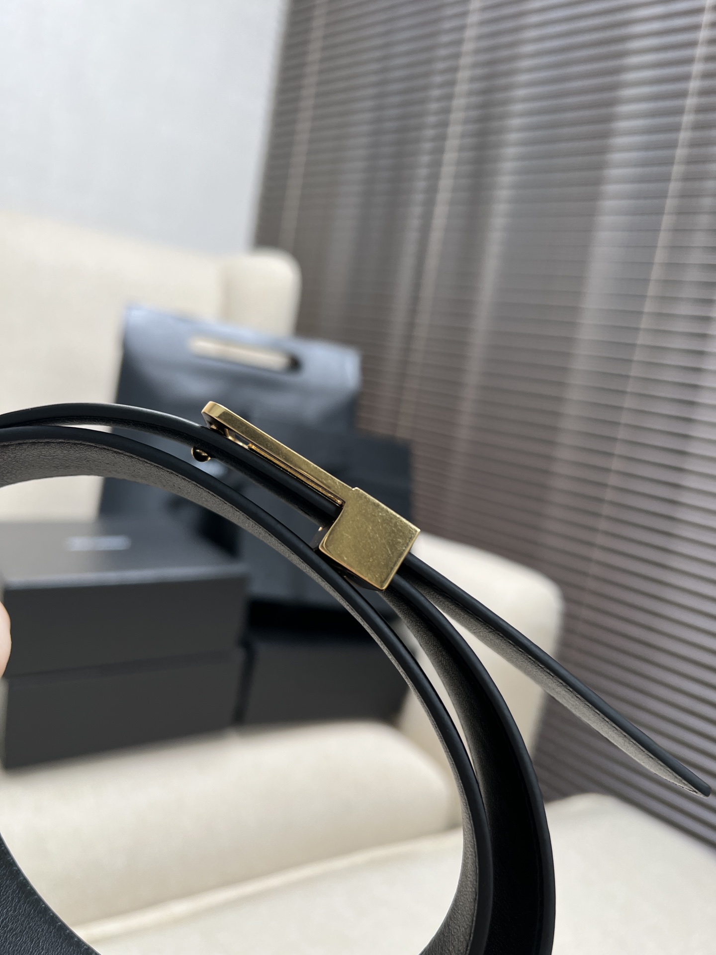 Saint Laurent Female Leather Belt S-m-l