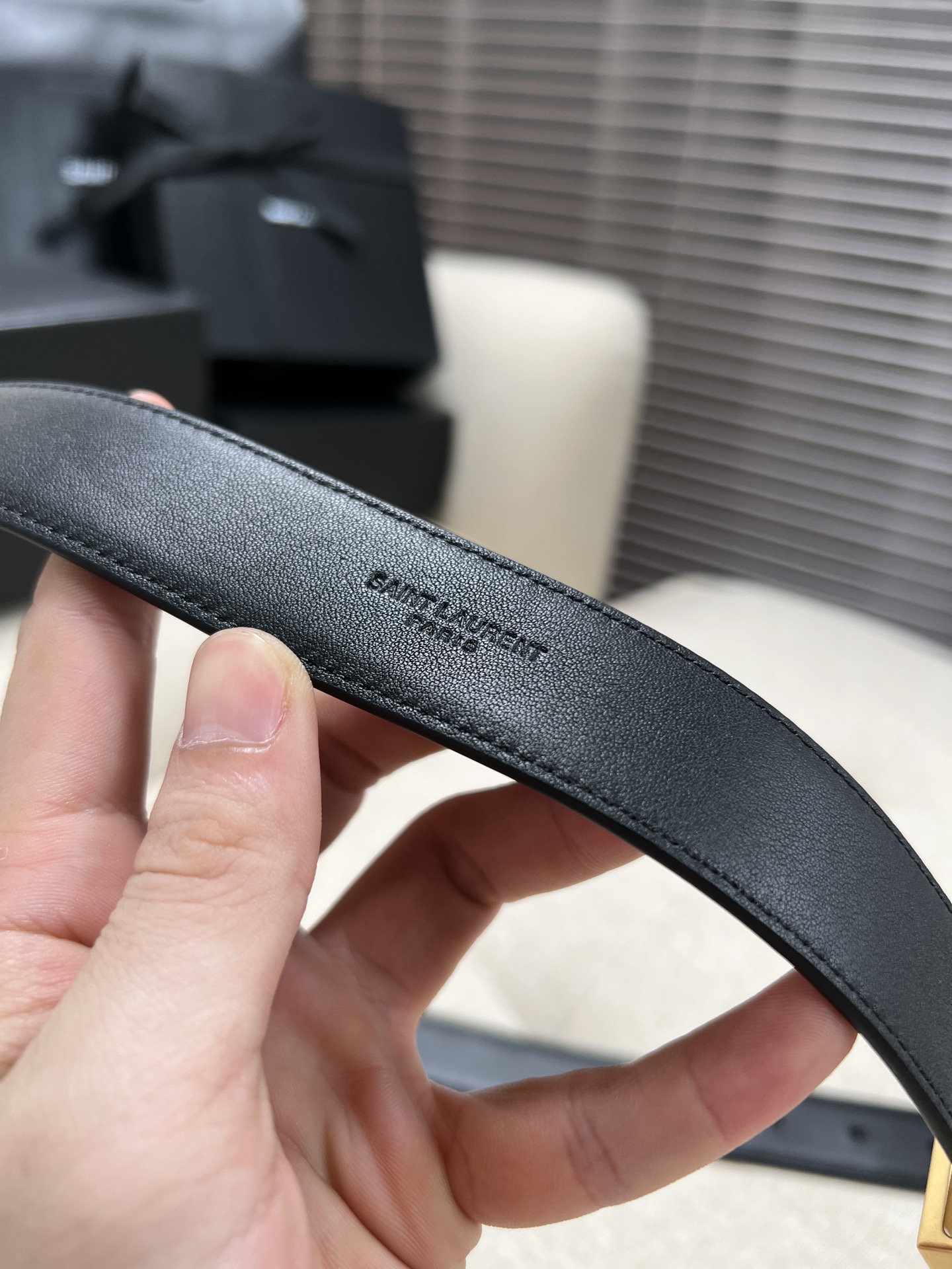 Saint Laurent Female Leather Belt S-m-l