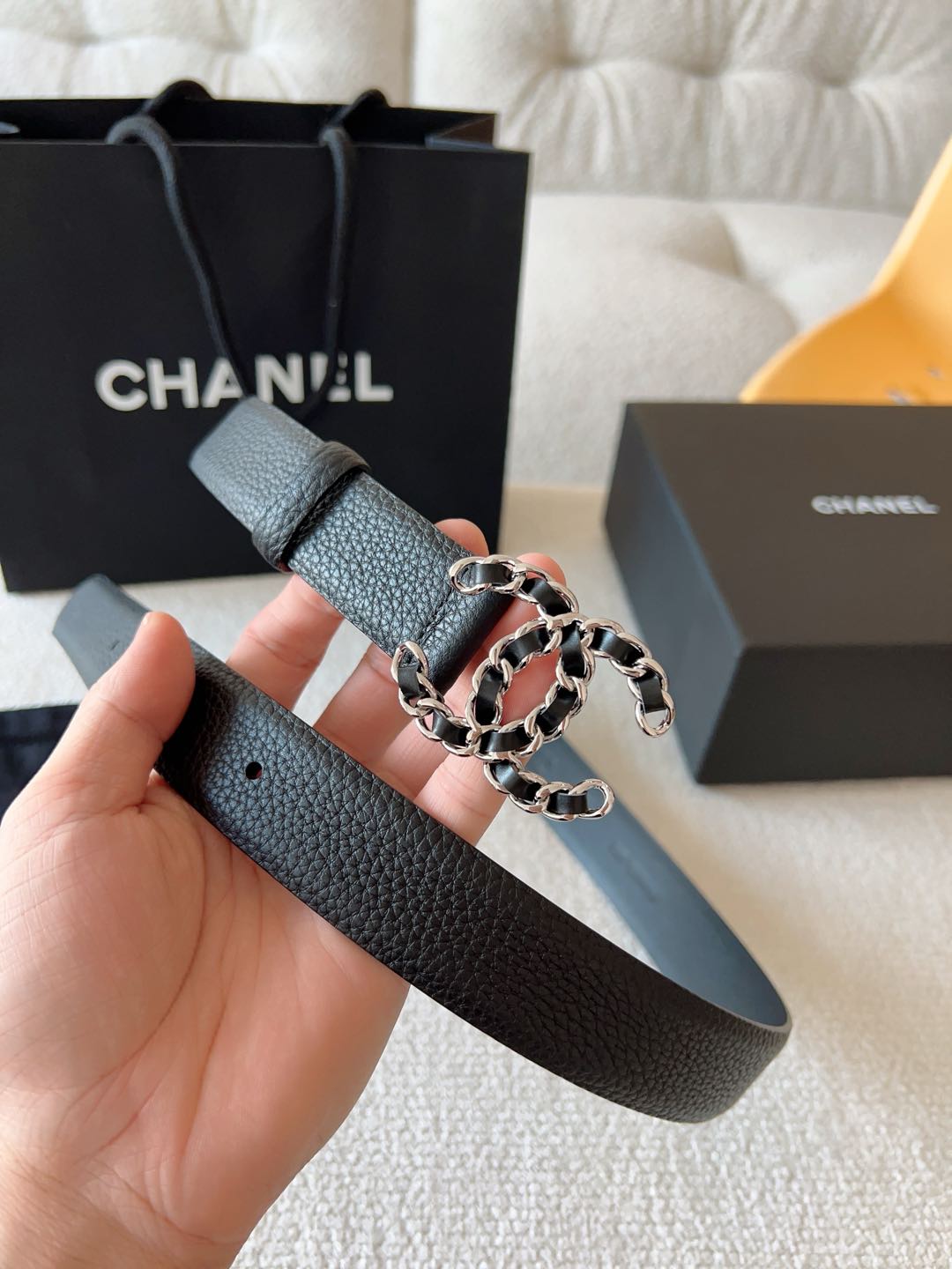 Chanel Female Basic Belt Cow Leather M-l