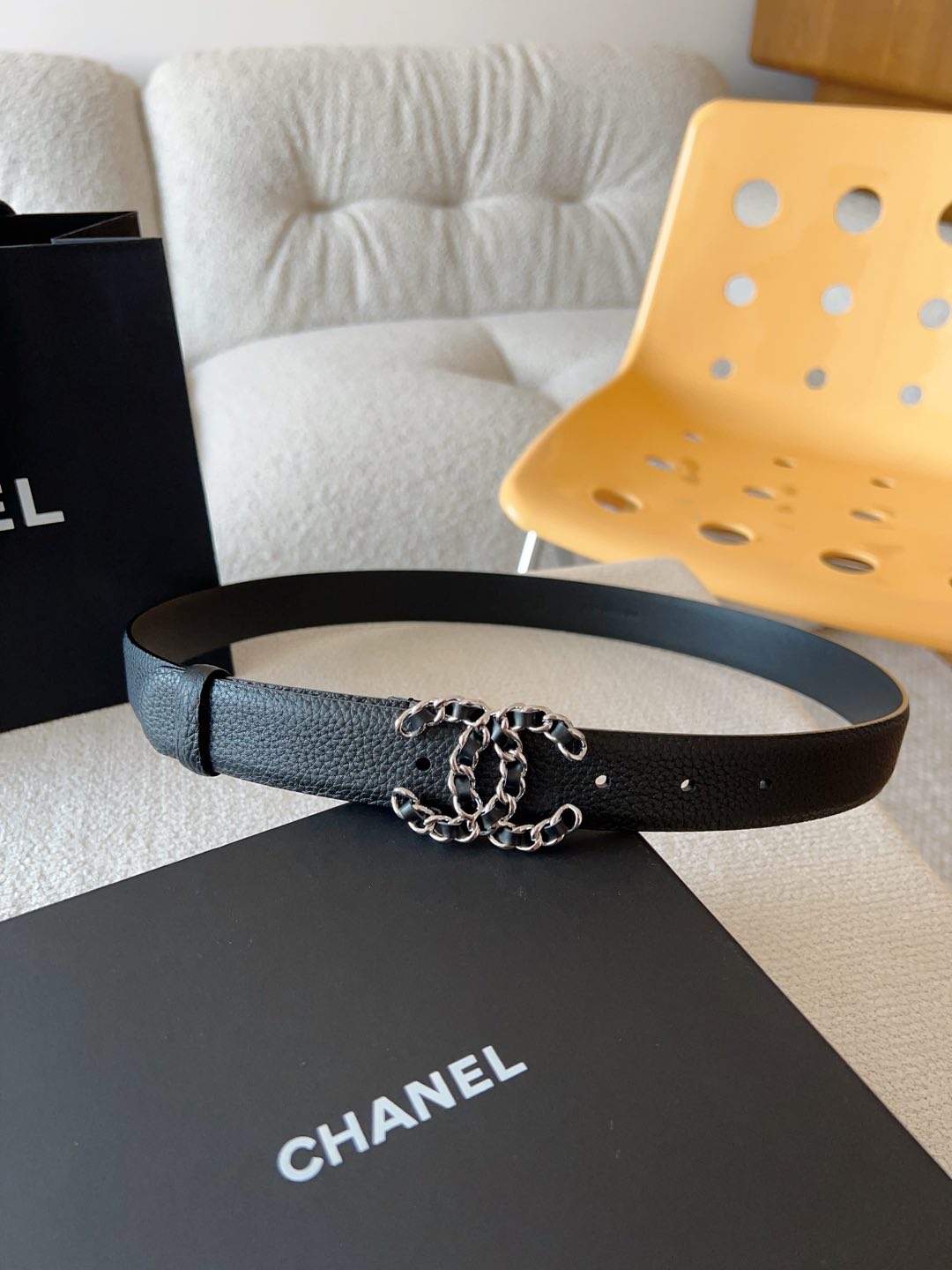 Chanel Female Basic Belt Cow Leather M-l