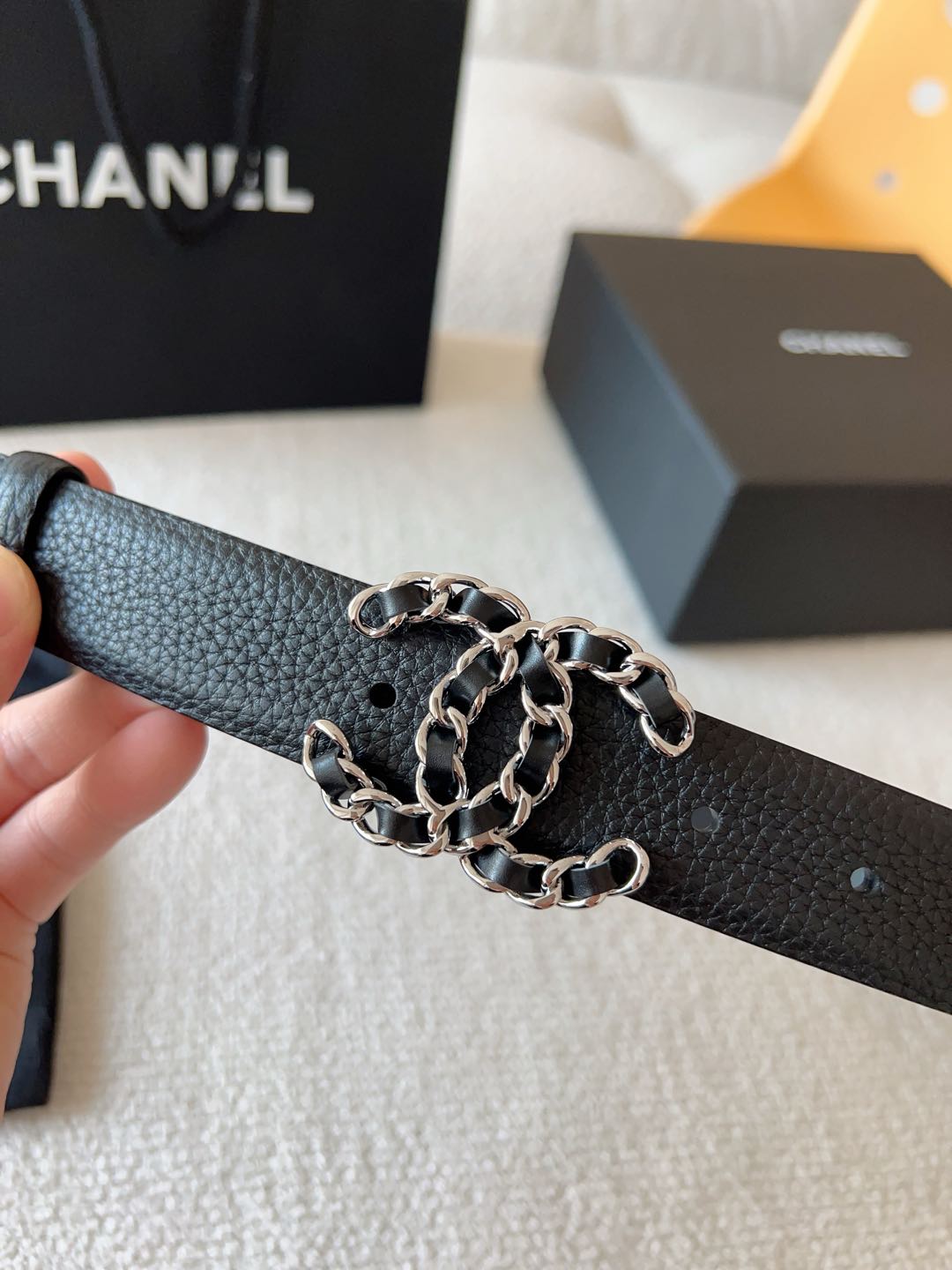 Chanel Female Basic Belt Cow Leather M-l