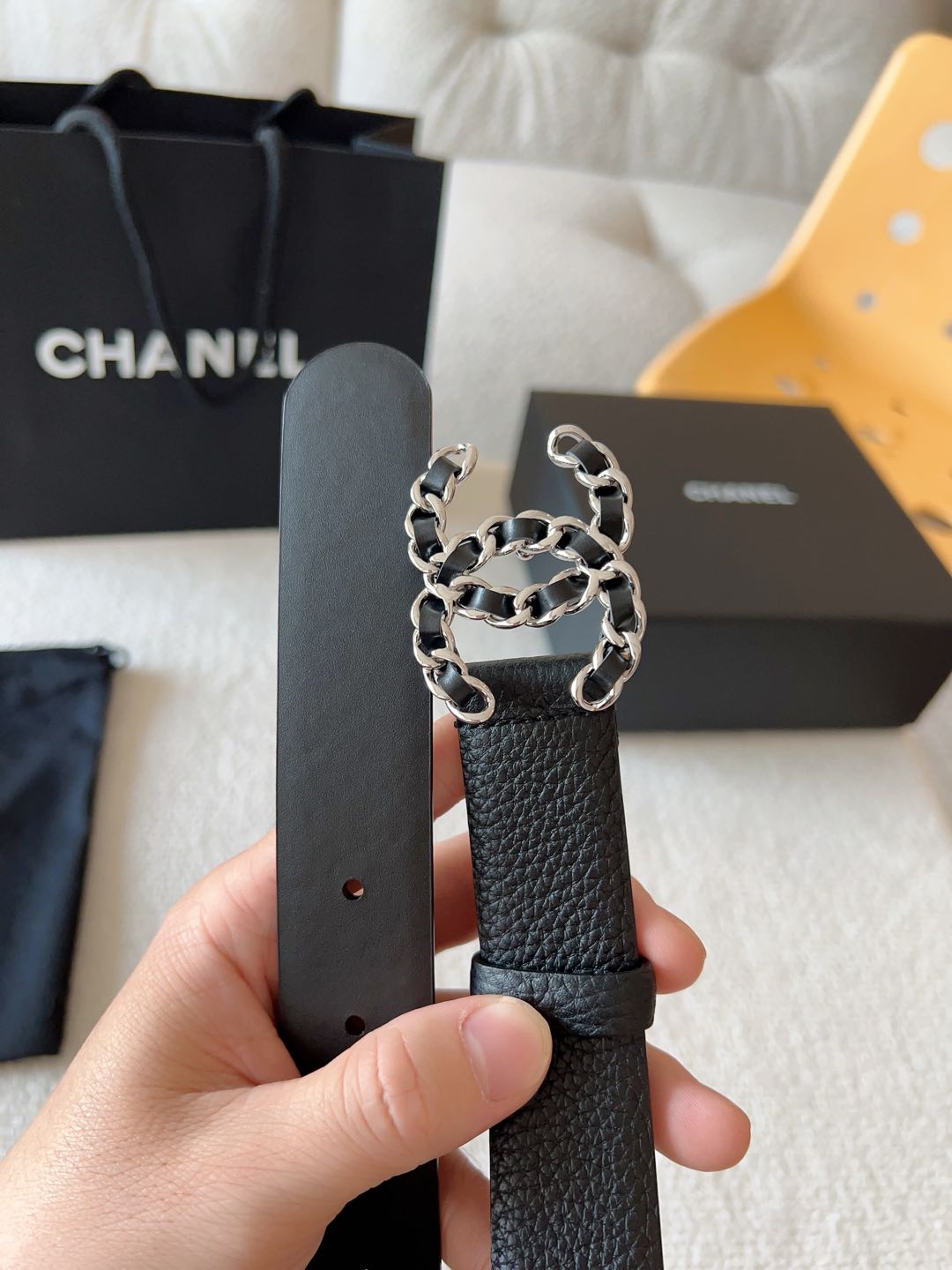 Chanel Female Basic Belt Cow Leather M-l