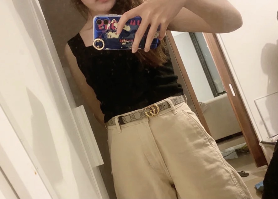 Gucci Female Leather Belt Cow Leather M