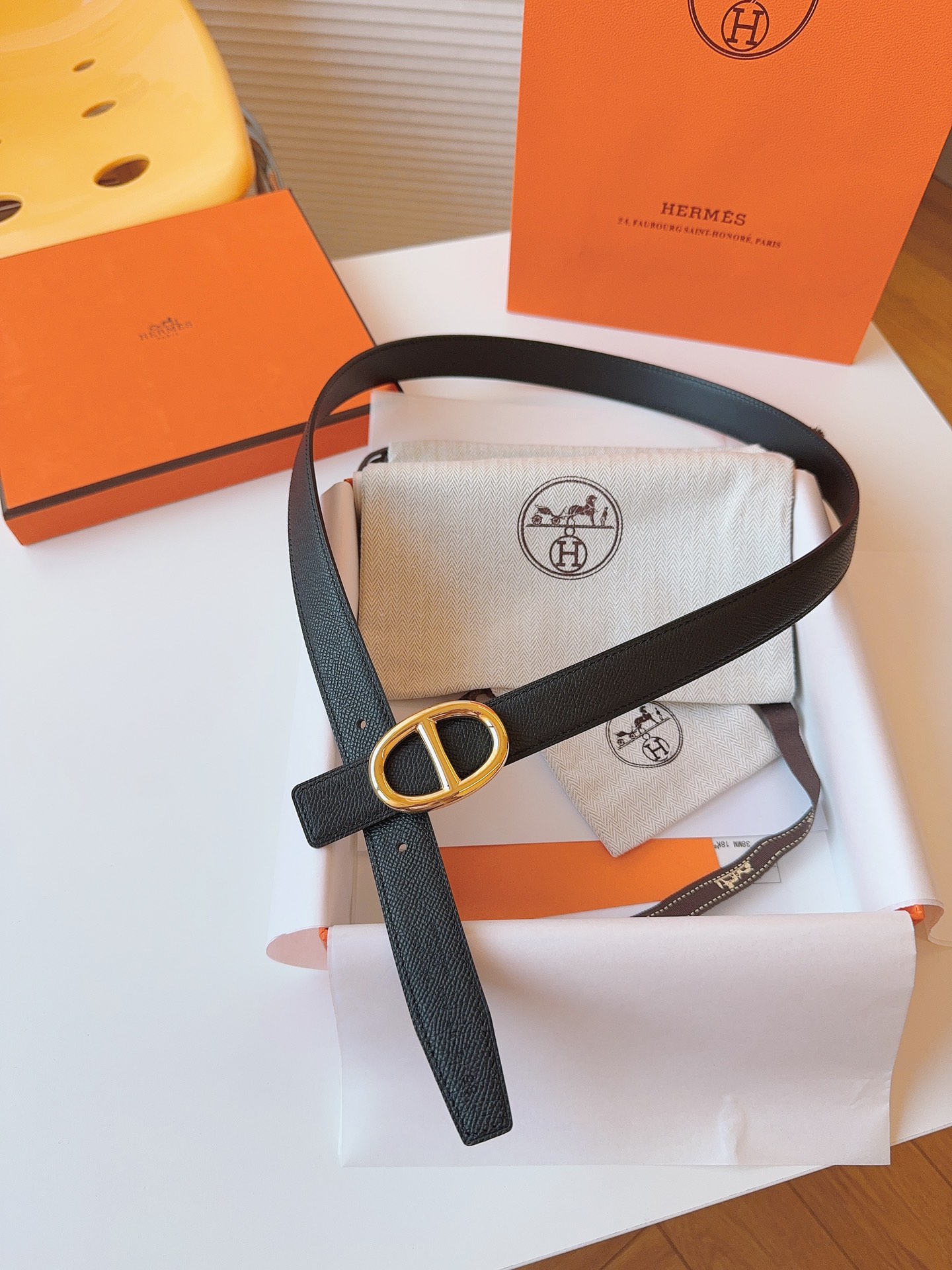 Hermès Female Basic Belt Cow Leather S-m