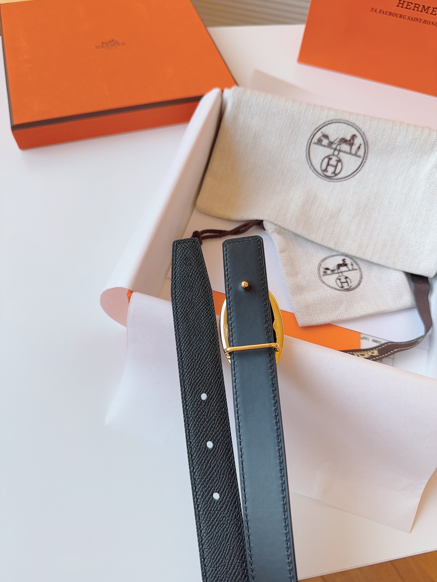 Hermès Female Basic Belt Cow Leather S-m