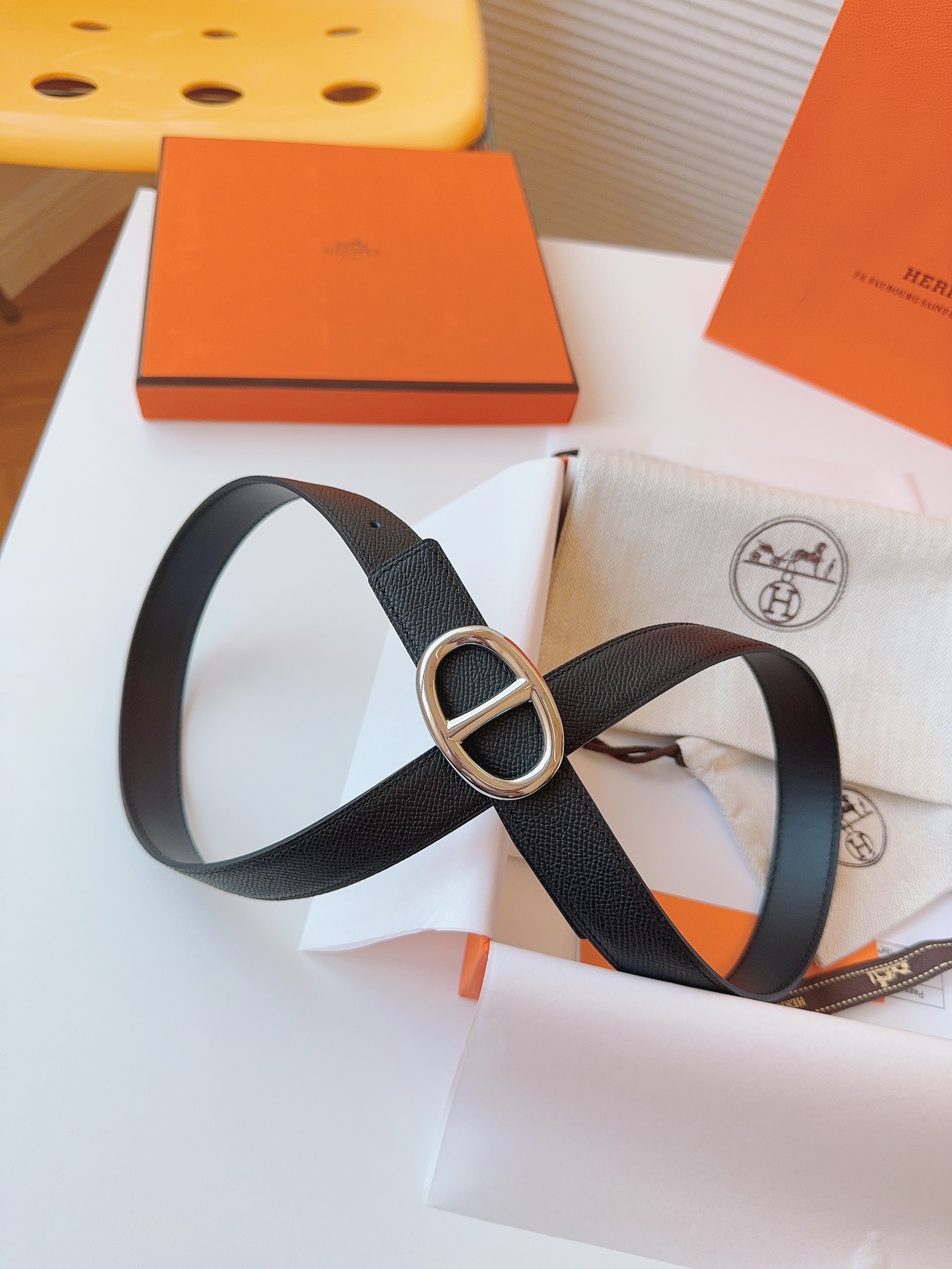 Hermès Female Basic Belt Cow Leather S-m