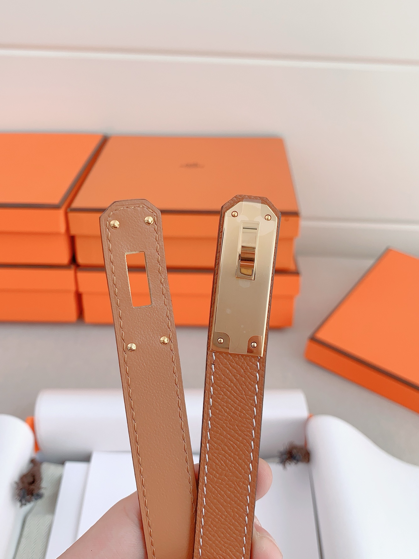 Female Leather Belt Cow Leather Adjustable S-m-l