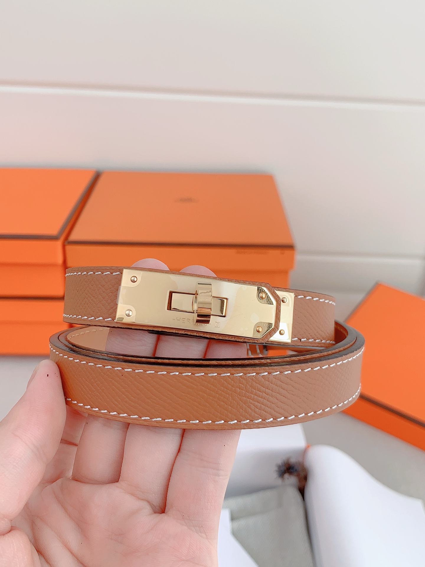 Female Leather Belt Cow Leather Adjustable S-m-l