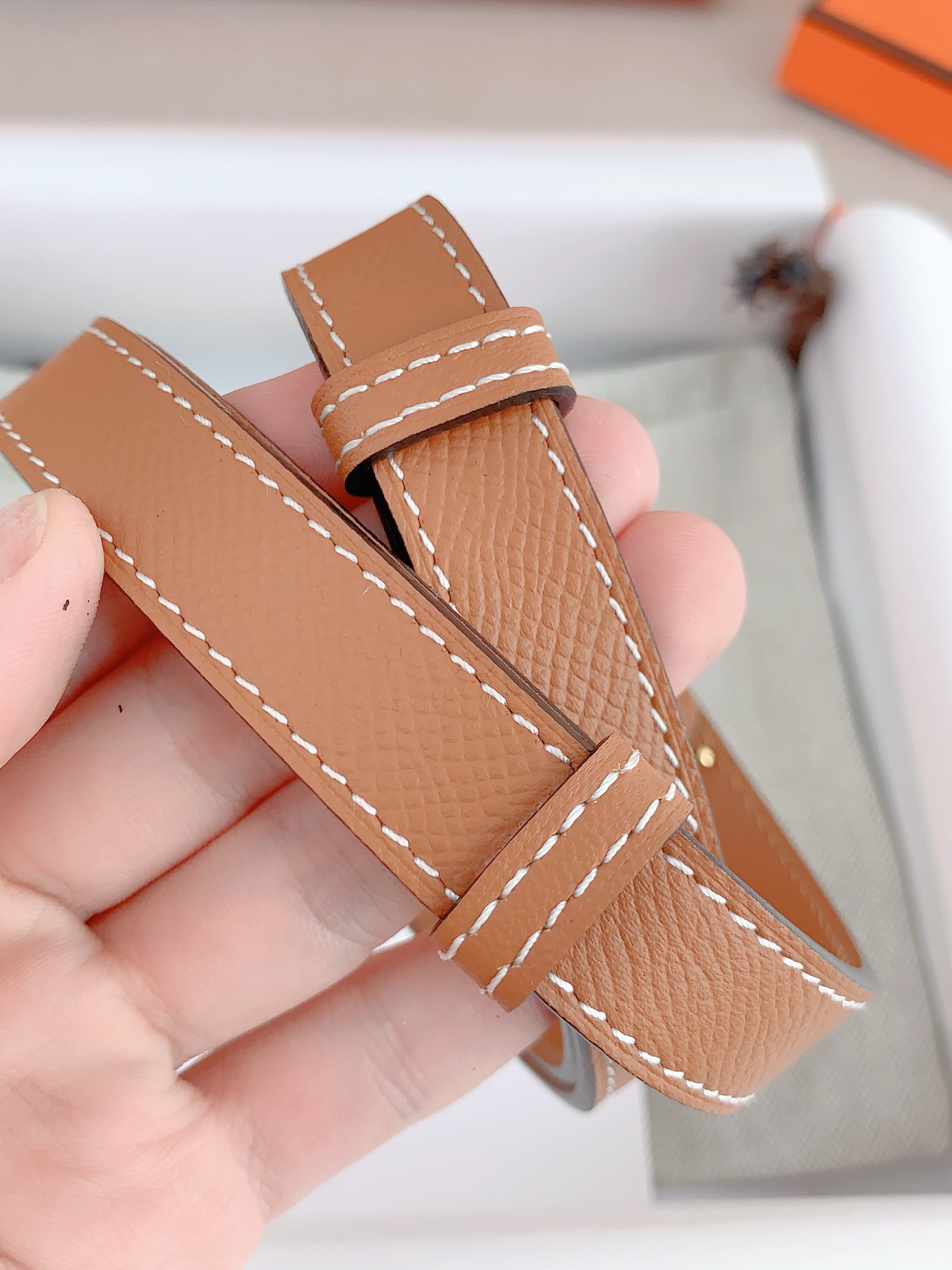 Female Leather Belt Cow Leather Adjustable S-m-l