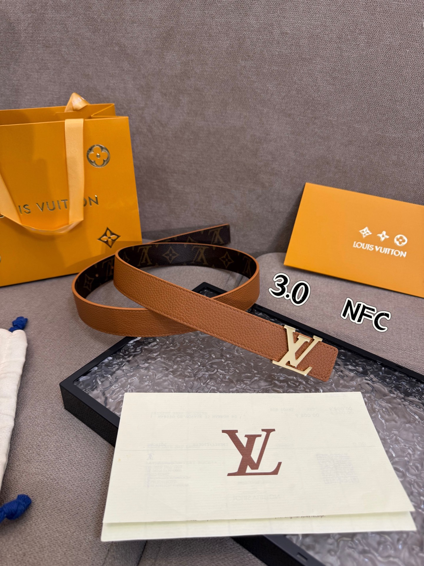 Louis Vuitton Female Basic Belt Cow Leather S-m-l