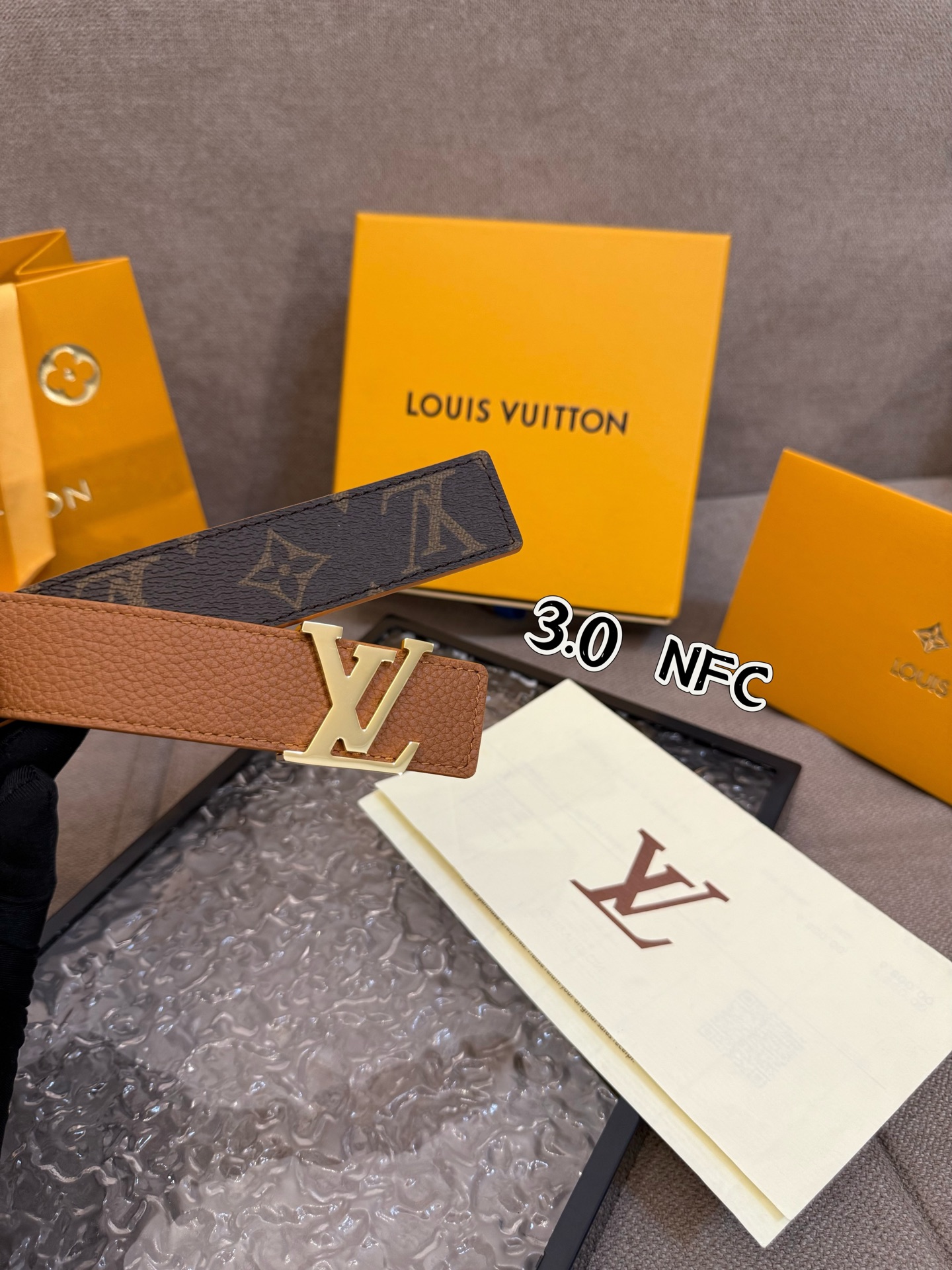 Louis Vuitton Female Basic Belt Cow Leather S-m-l