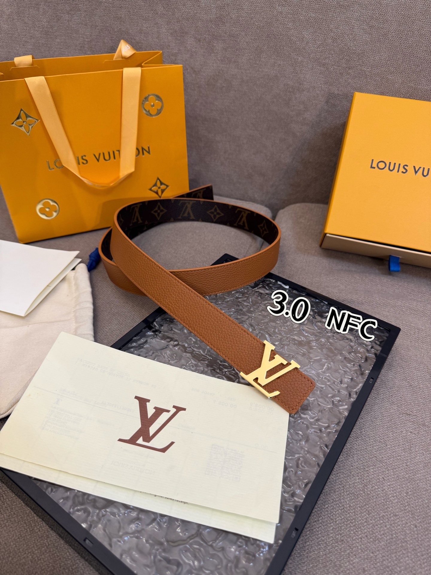 Louis Vuitton Female Basic Belt Cow Leather S-m-l