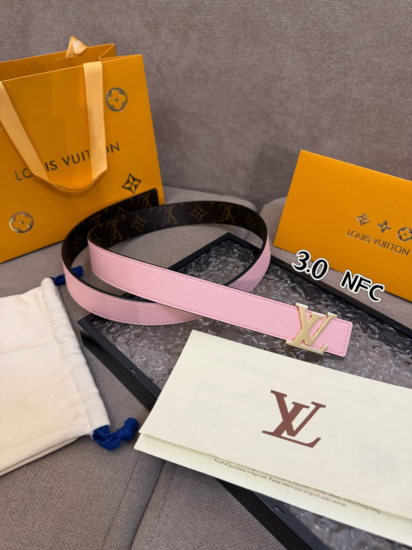 Louis Vuitton Female Basic Belt Cow Leather S-m-l