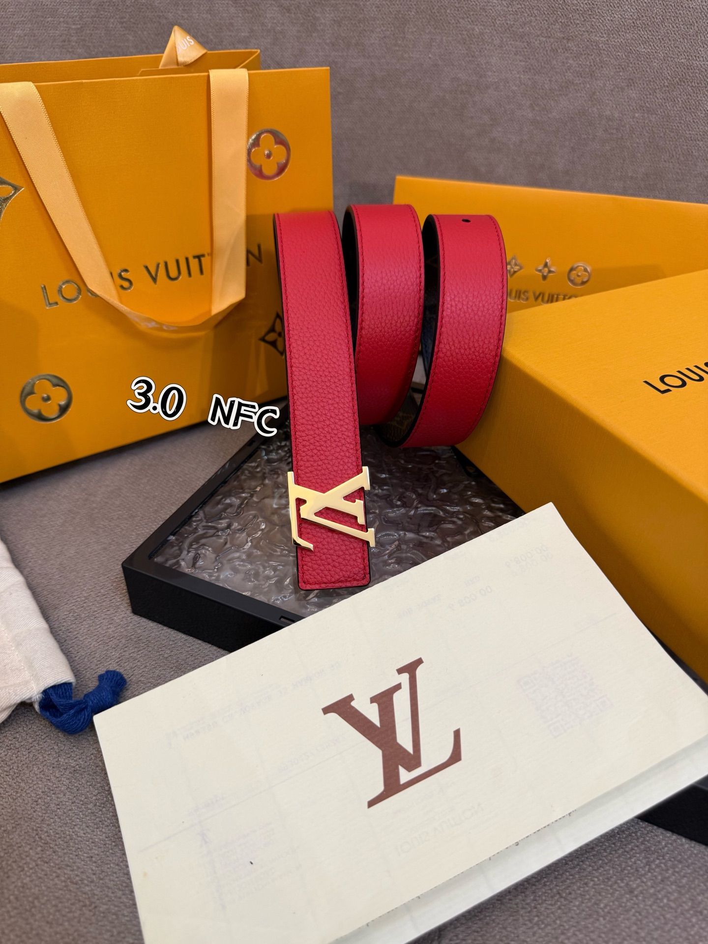 Louis Vuitton Female Basic Belt Cow Leather S-m-l