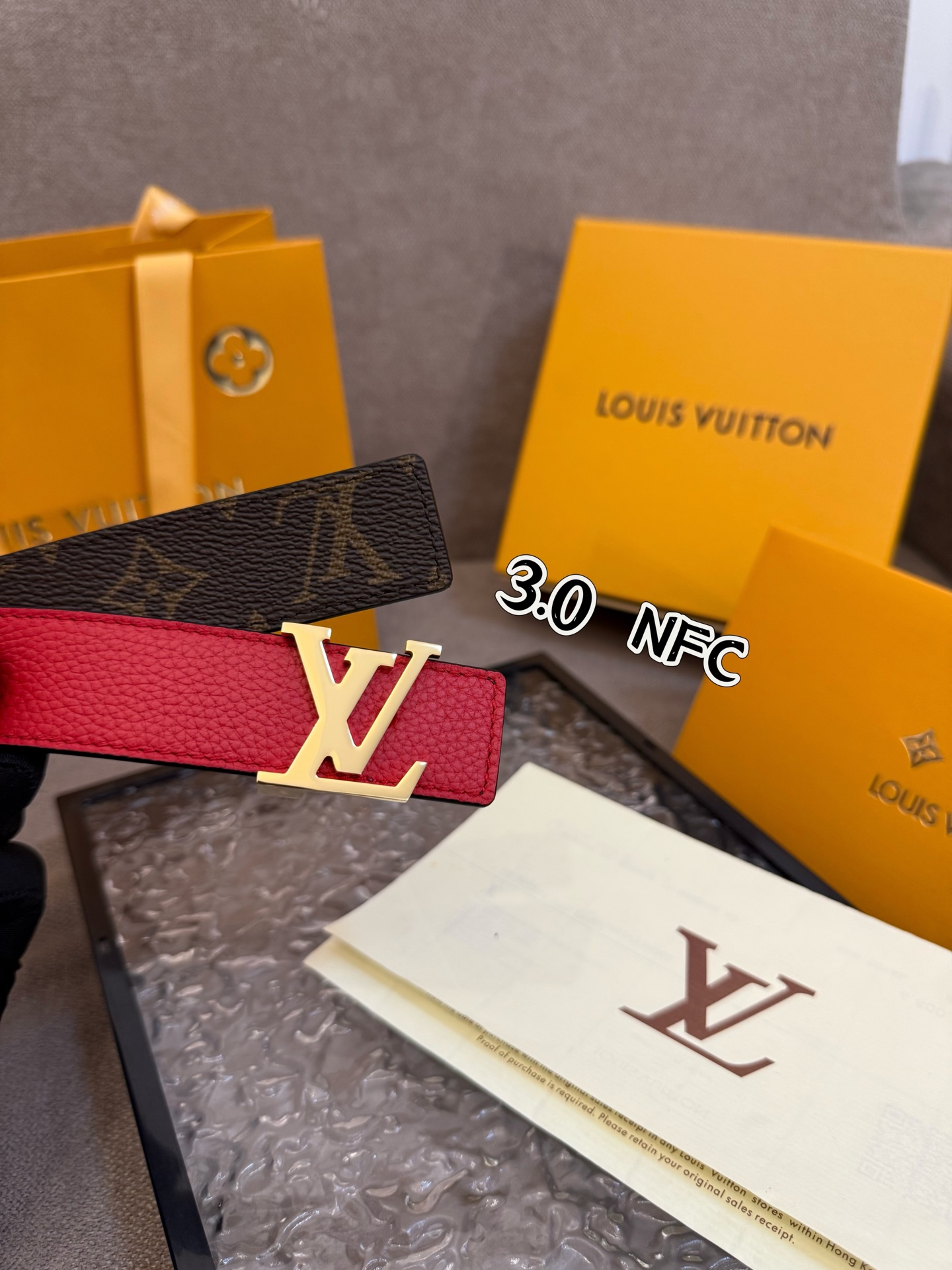 Louis Vuitton Female Basic Belt Cow Leather S-m-l