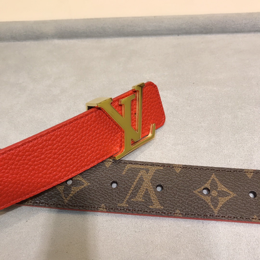 Louis Vuitton Female Basic Belt Cow Leather S-m-l