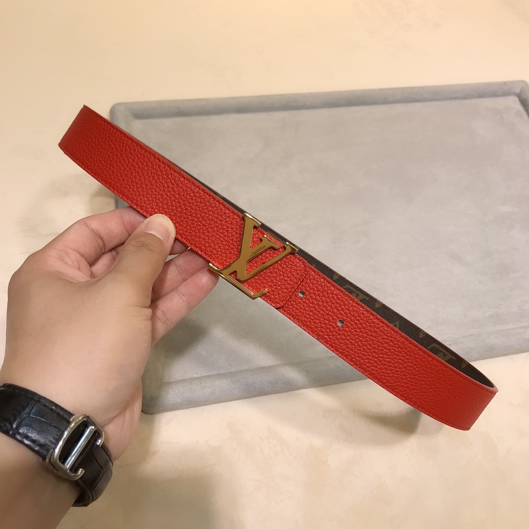 Louis Vuitton Female Basic Belt Cow Leather S-m-l