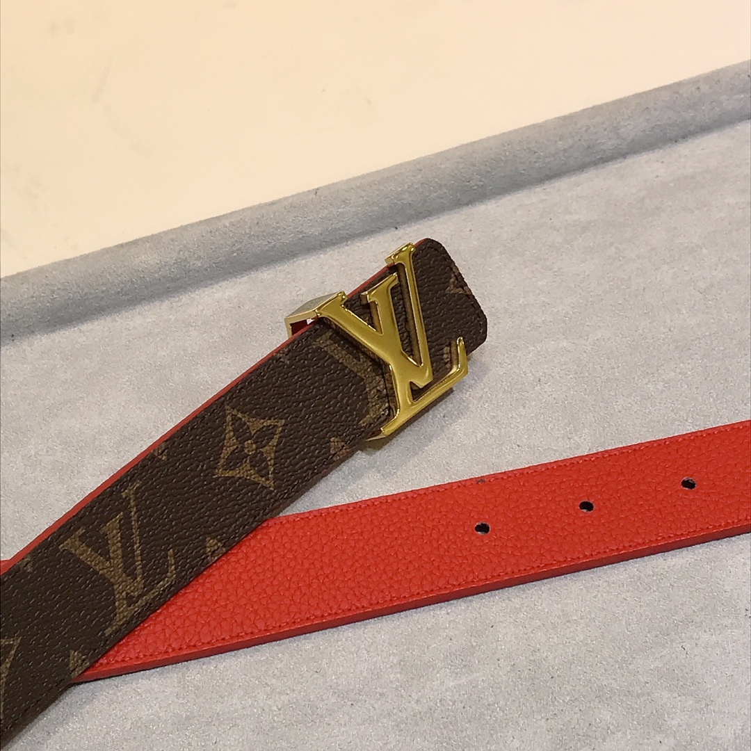 Louis Vuitton Female Basic Belt Cow Leather S-m-l