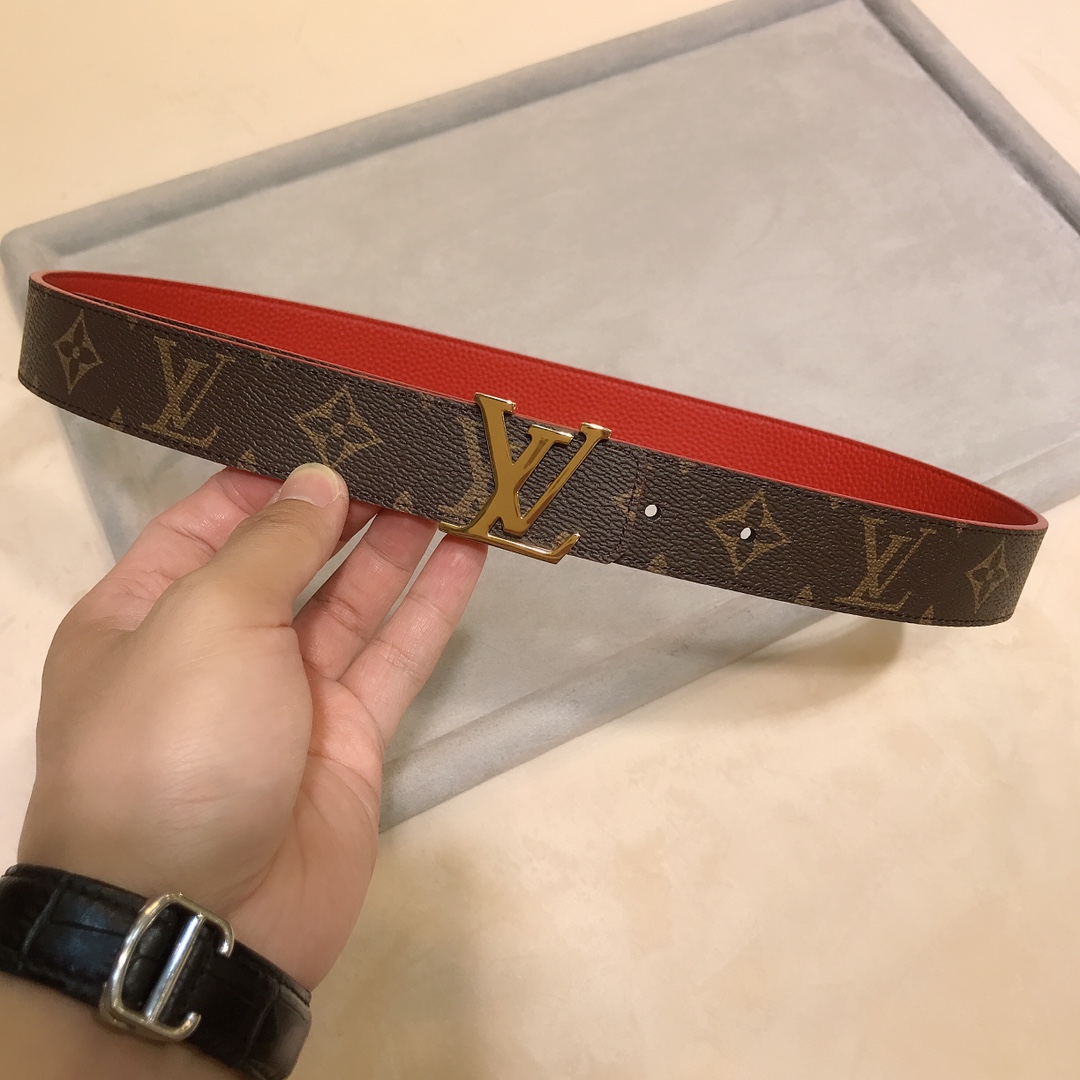 Louis Vuitton Female Basic Belt Cow Leather S-m-l