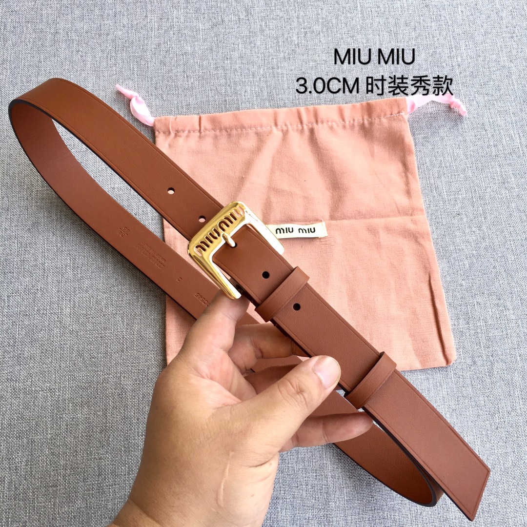 Miu Miu Female Basic Belt M
