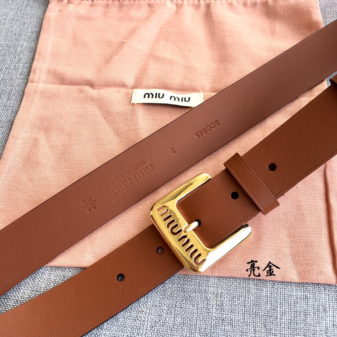 Miu Miu Female Basic Belt M