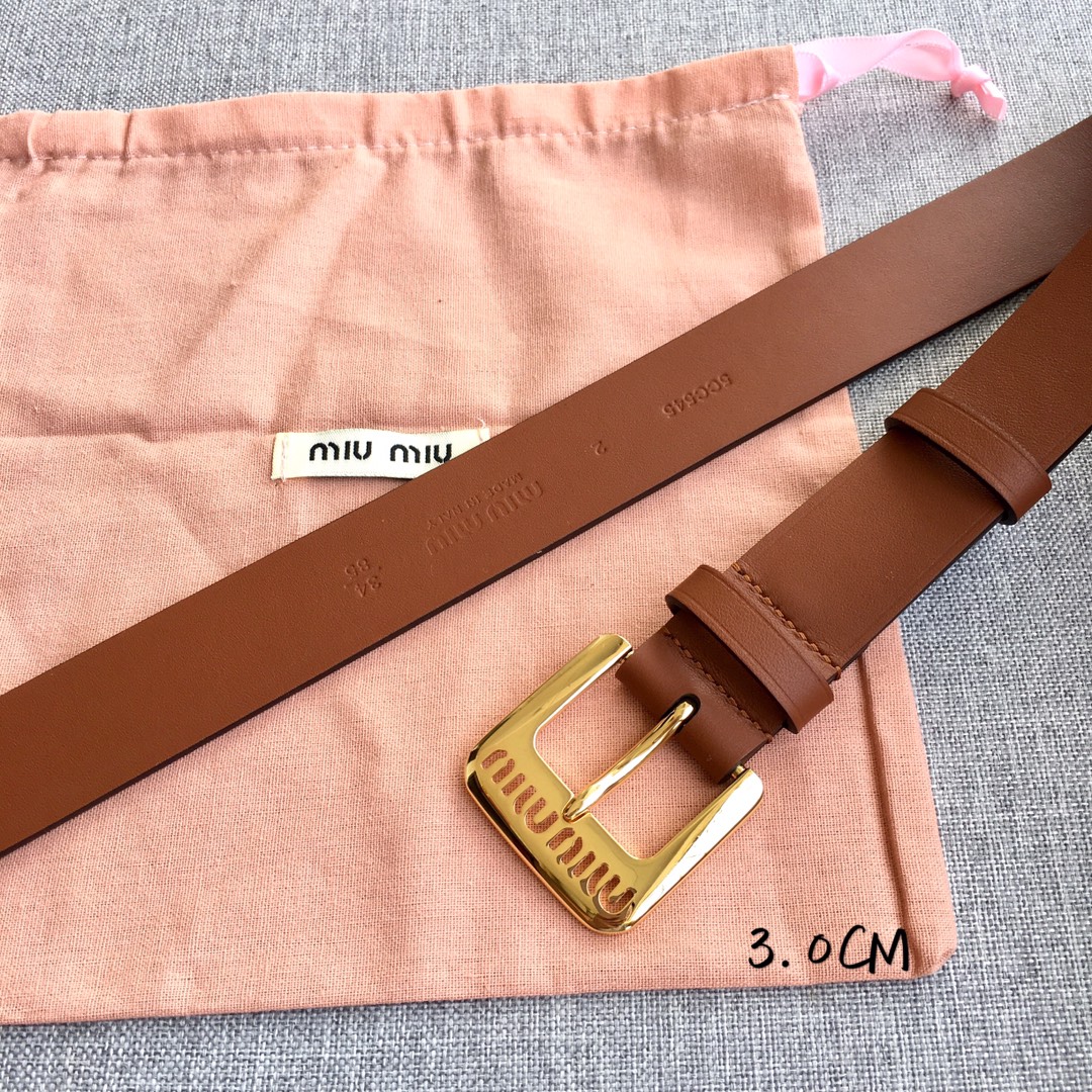 Miu Miu Female Basic Belt M