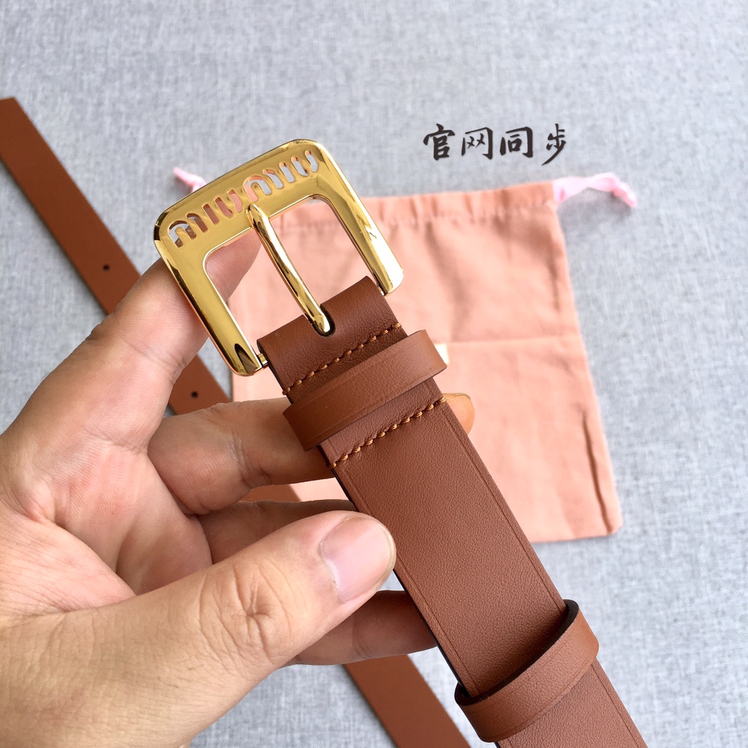 Miu Miu Female Basic Belt M