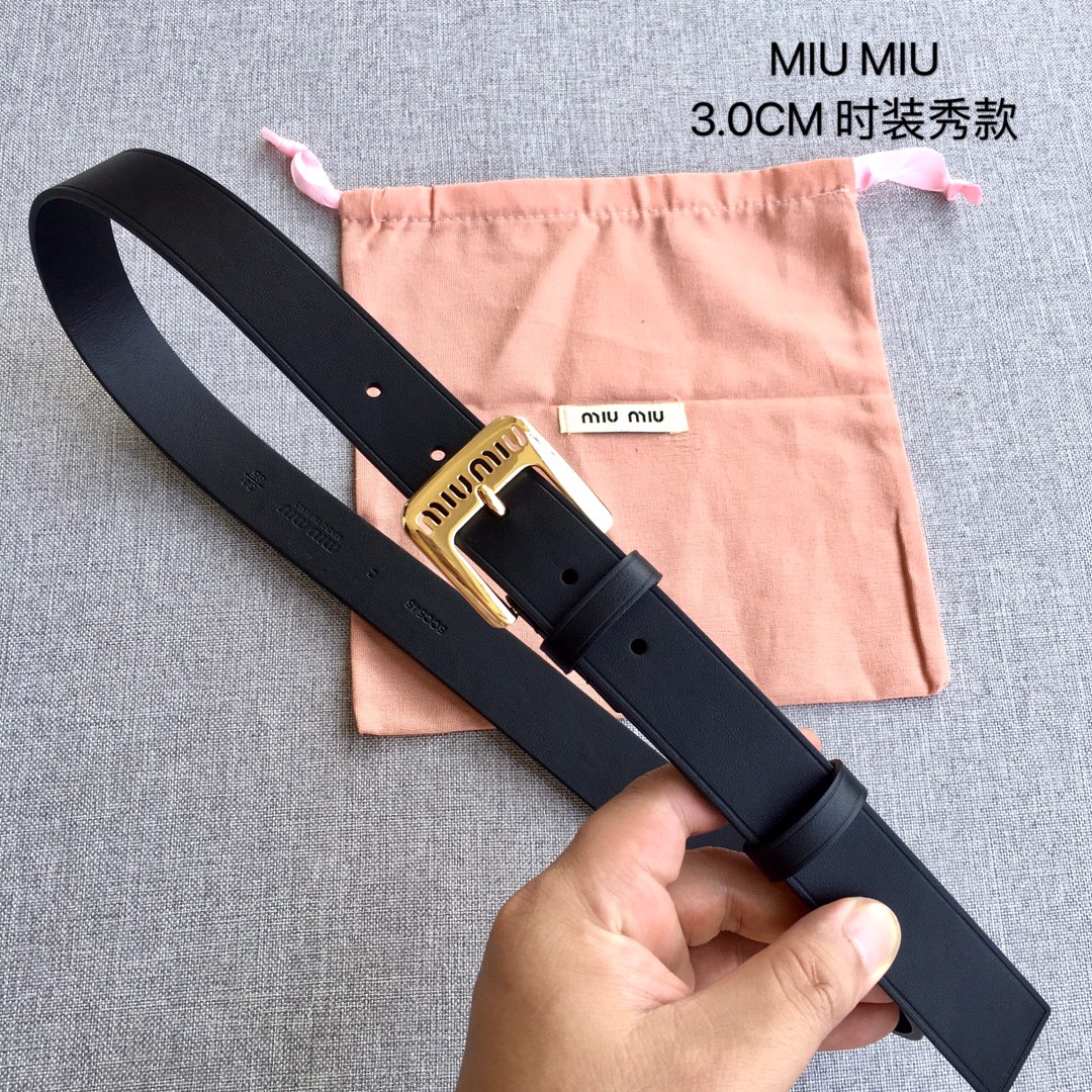 Miu Miu Female Basic Belt M