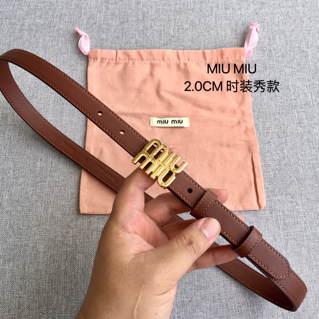 Miu Miu Female Basic Belt M