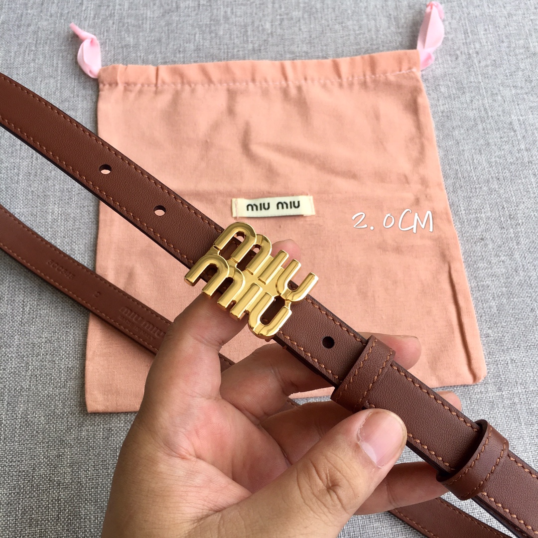 Miu Miu Female Basic Belt M