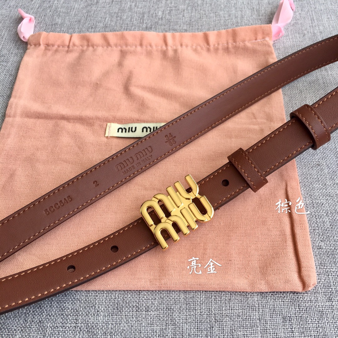 Miu Miu Female Basic Belt M