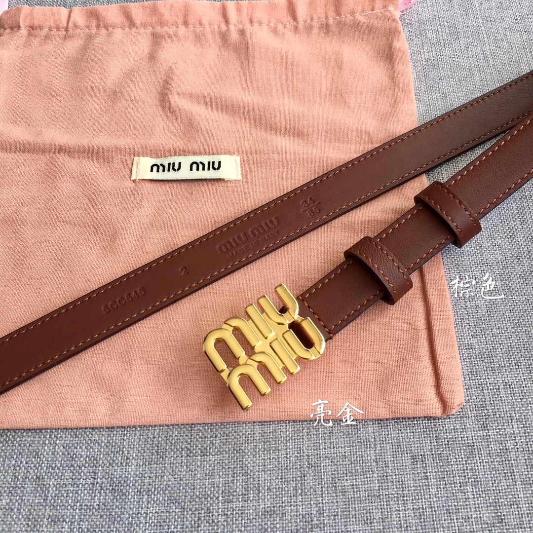Miu Miu Female Basic Belt M