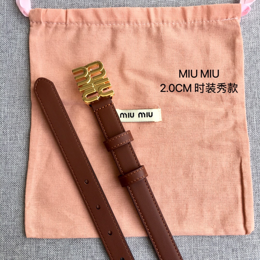 Miu Miu Female Basic Belt M
