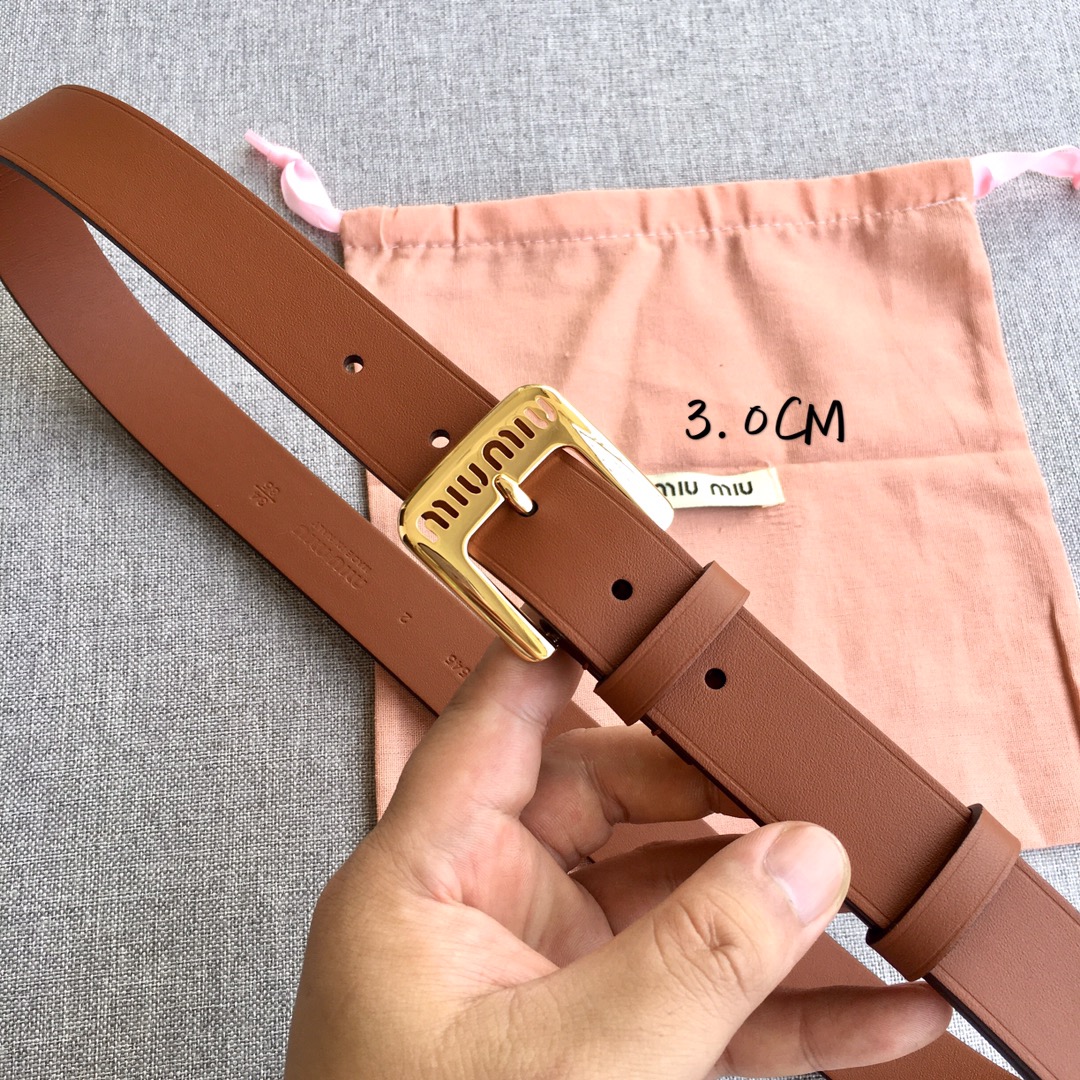 Miu Miu Female Basic Belt M