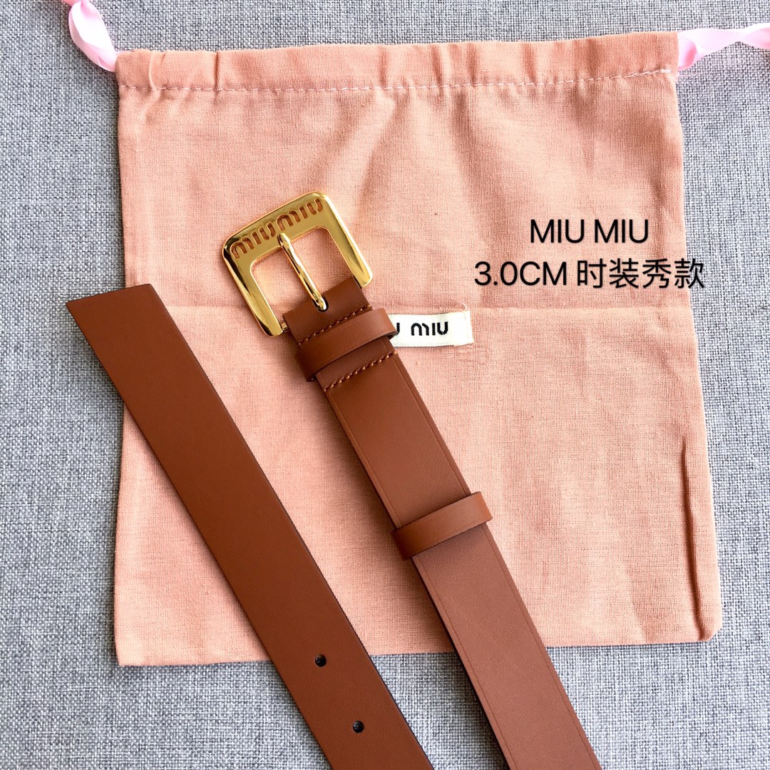 Miu Miu Female Basic Belt M