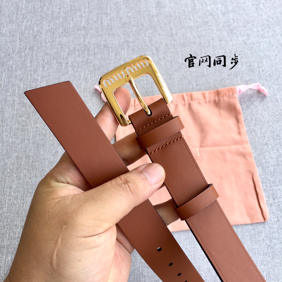 Miu Miu Female Basic Belt M