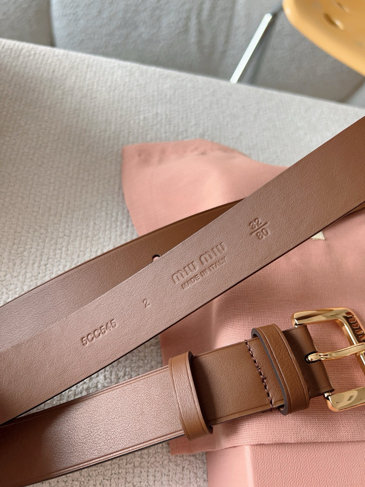 Miu Miu Female Basic Belt M
