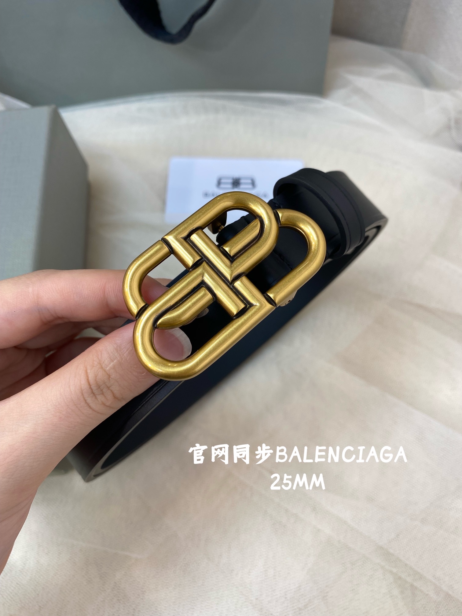Balenciaga Female Basic Belt Cow Leather M-l
