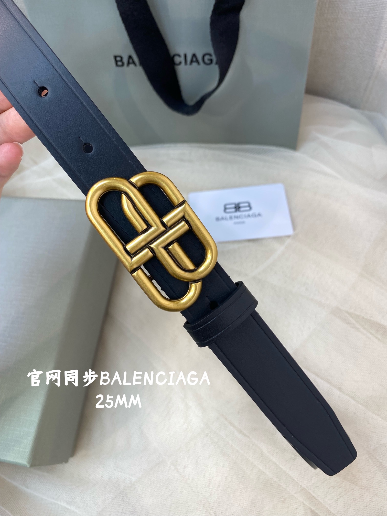 Balenciaga Female Basic Belt Cow Leather M-l