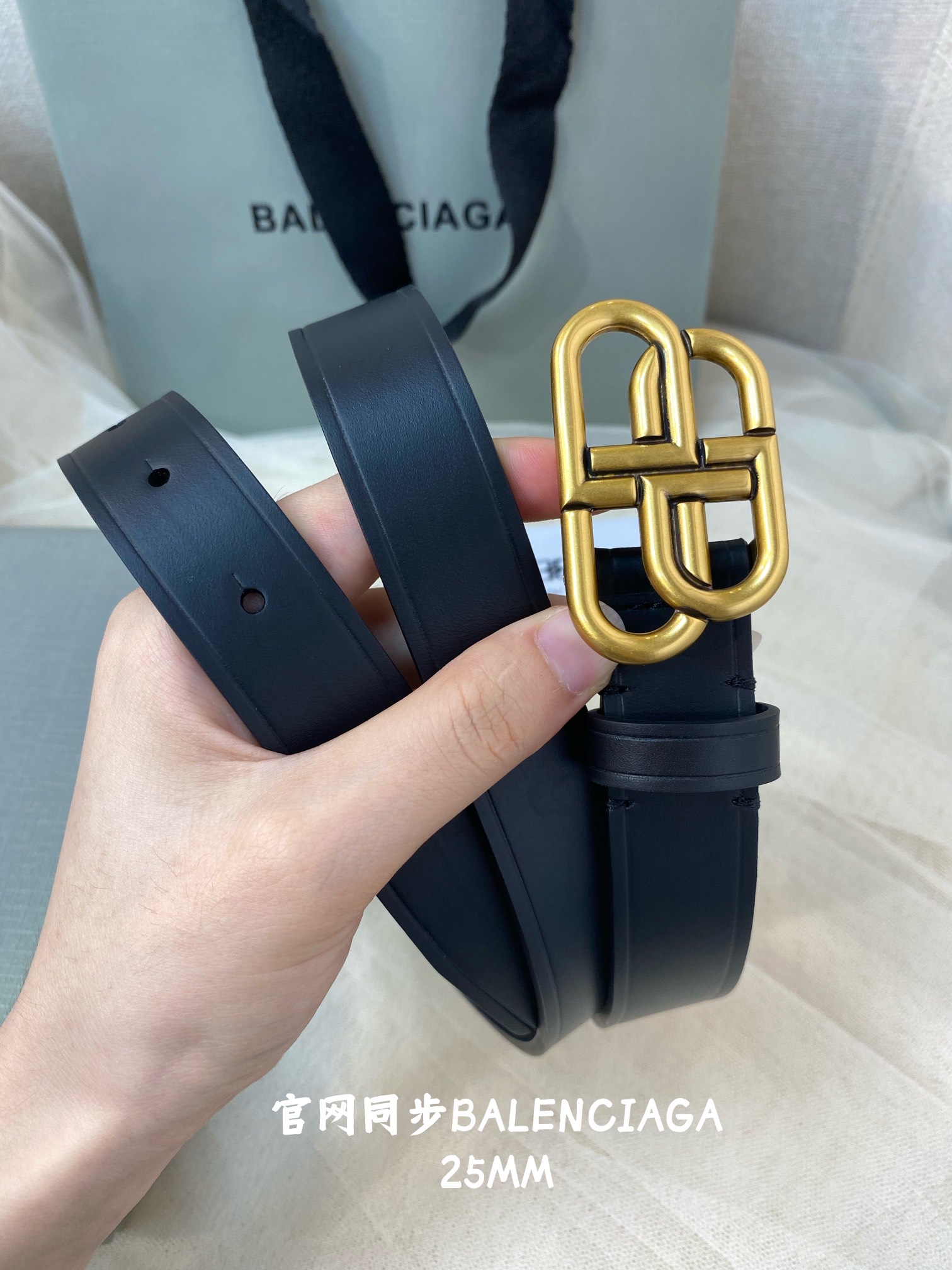 Balenciaga Female Basic Belt Cow Leather M-l