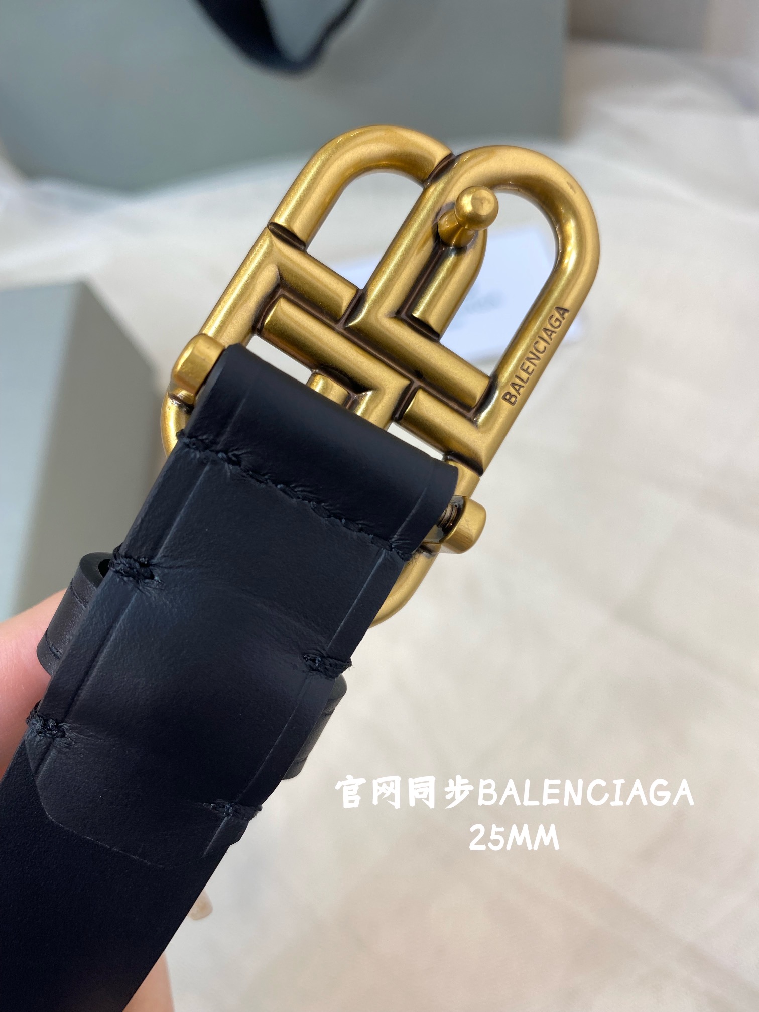 Balenciaga Female Basic Belt Cow Leather M-l