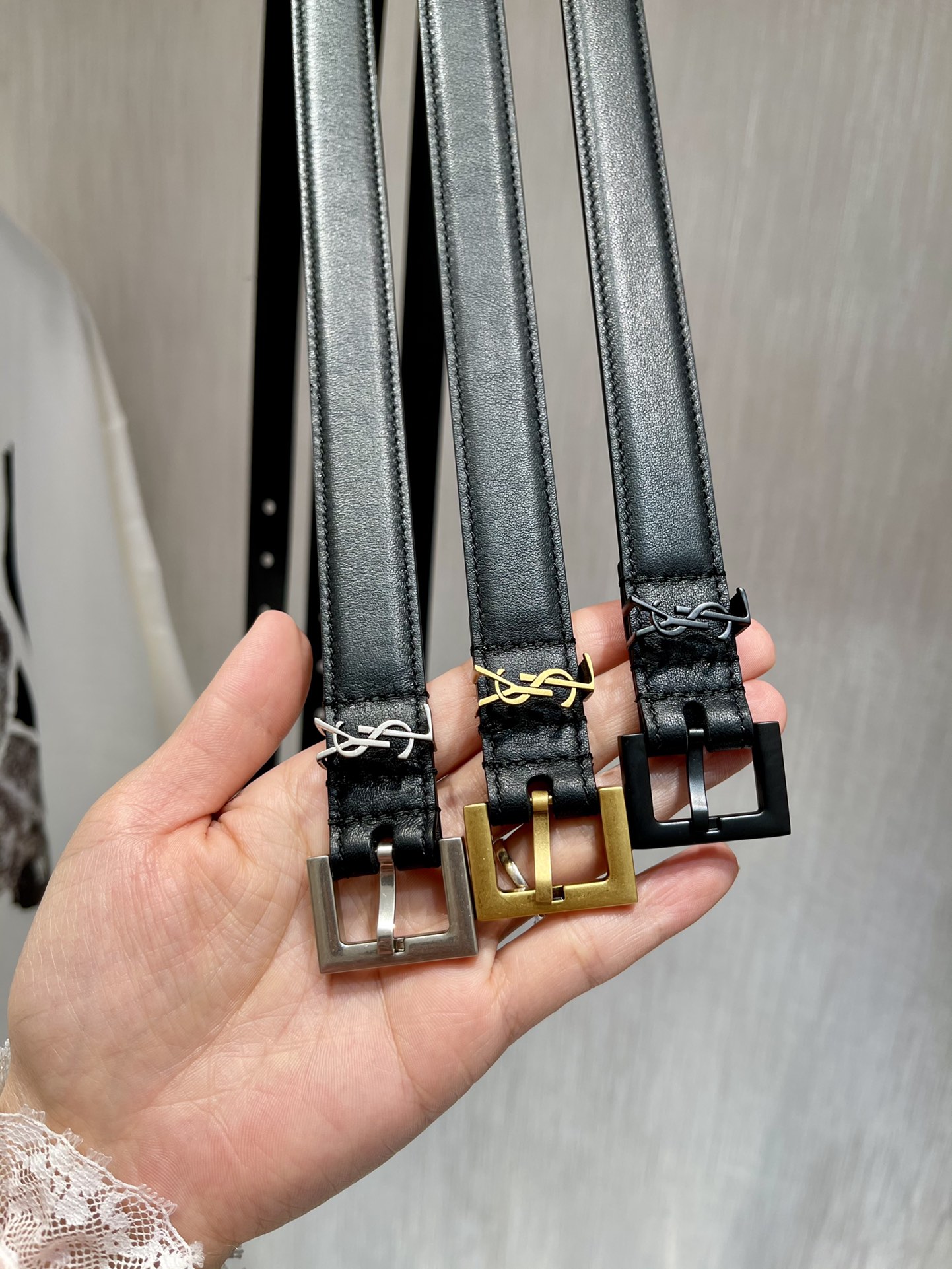 Saint Laurent Female Basic Belt S-m-l