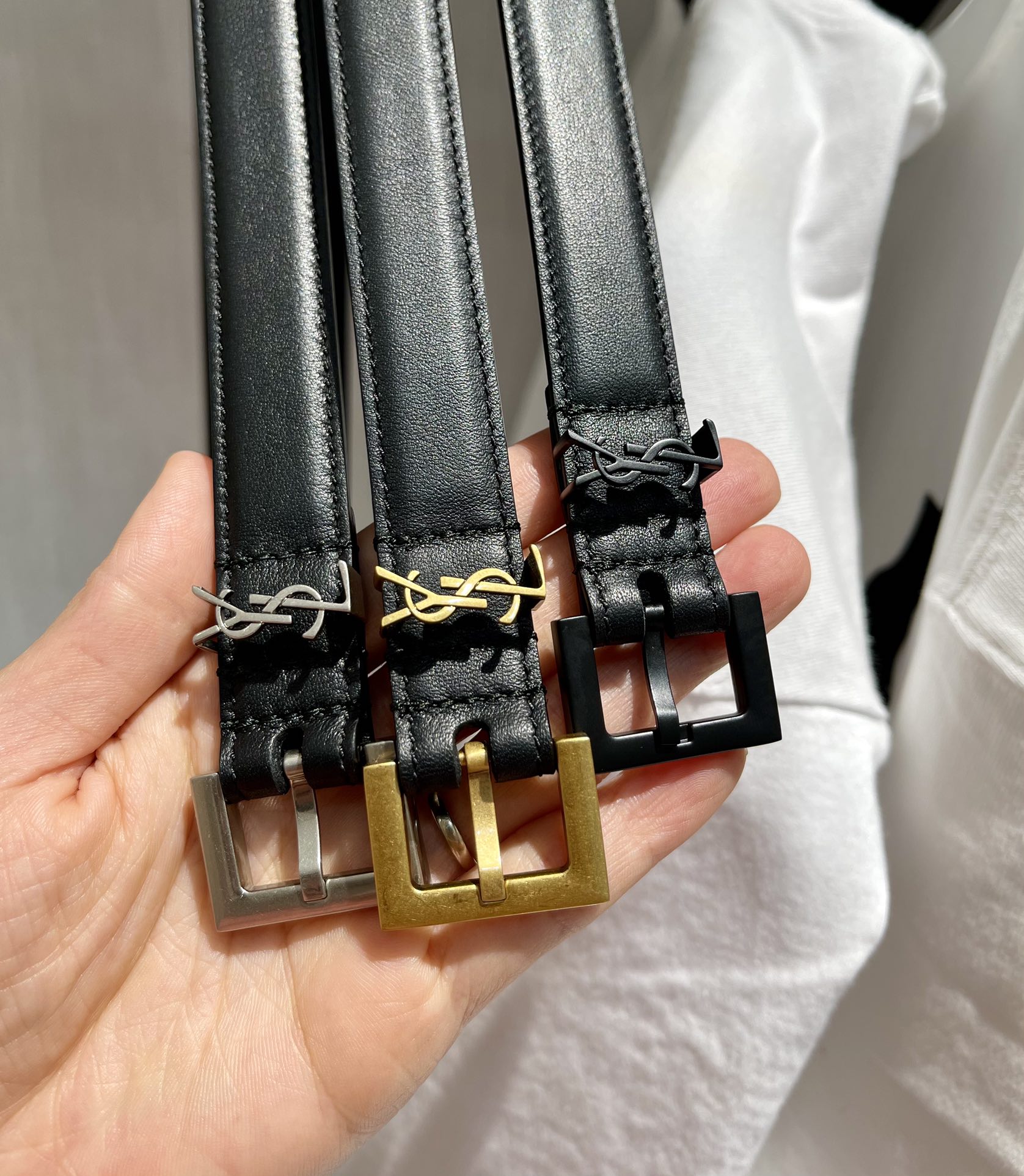 Saint Laurent Female Basic Belt S-m-l