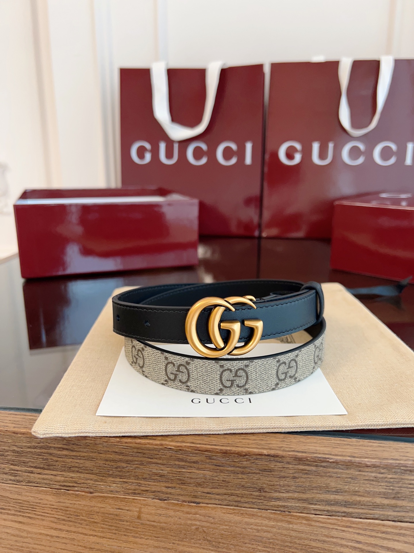 Gucci Female Basic Belt Cow Leather S-m-l