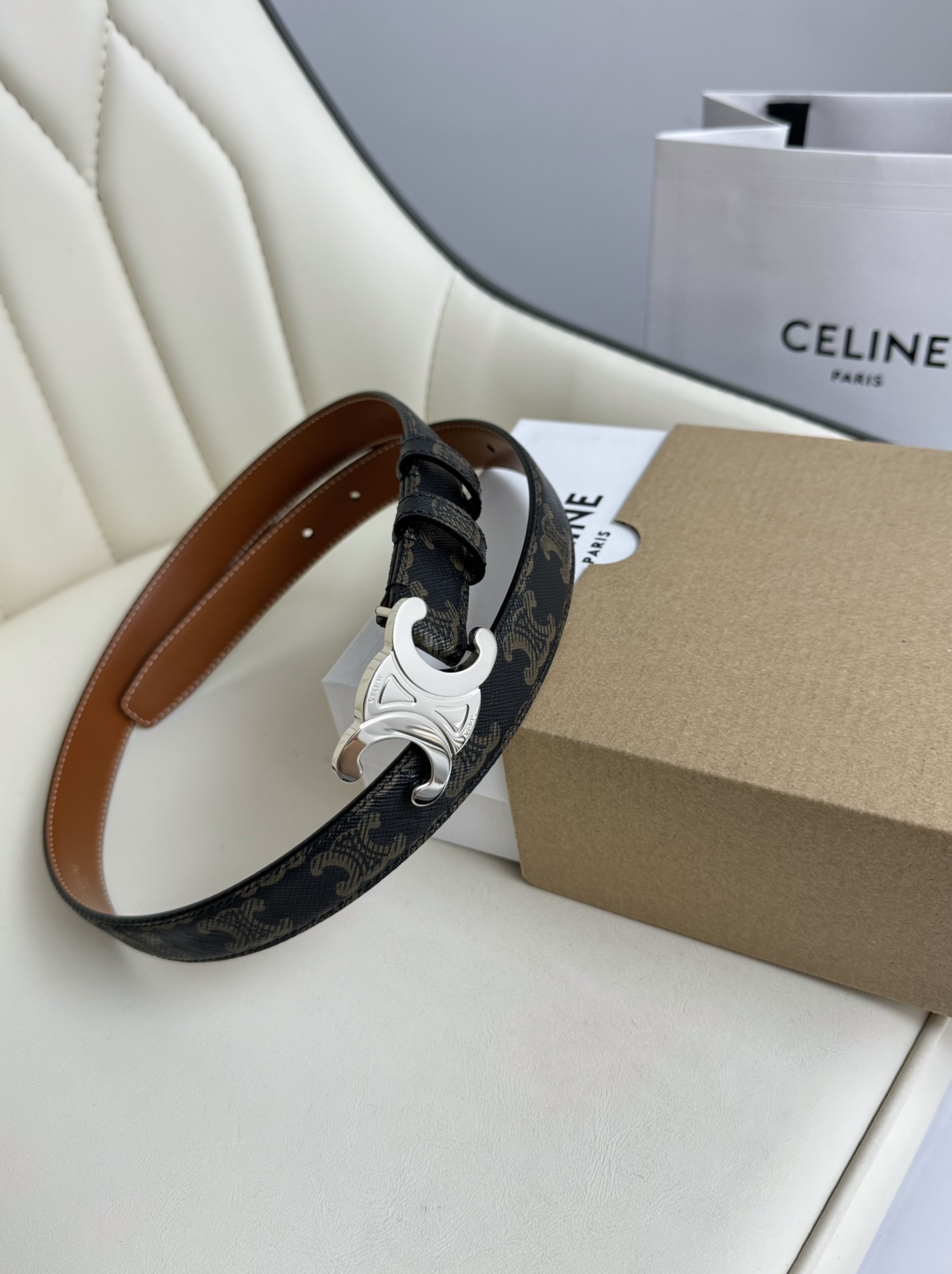 Celine Female Basic Belt Cow Leather M-l