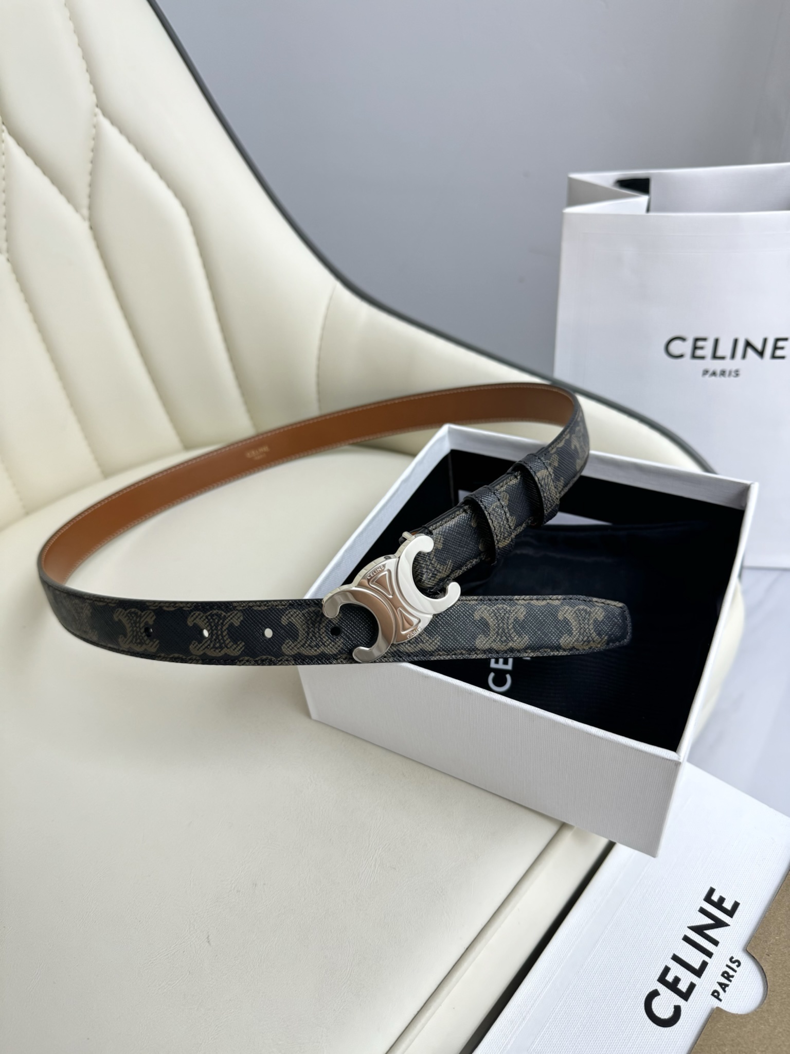 Celine Female Basic Belt Cow Leather M-l