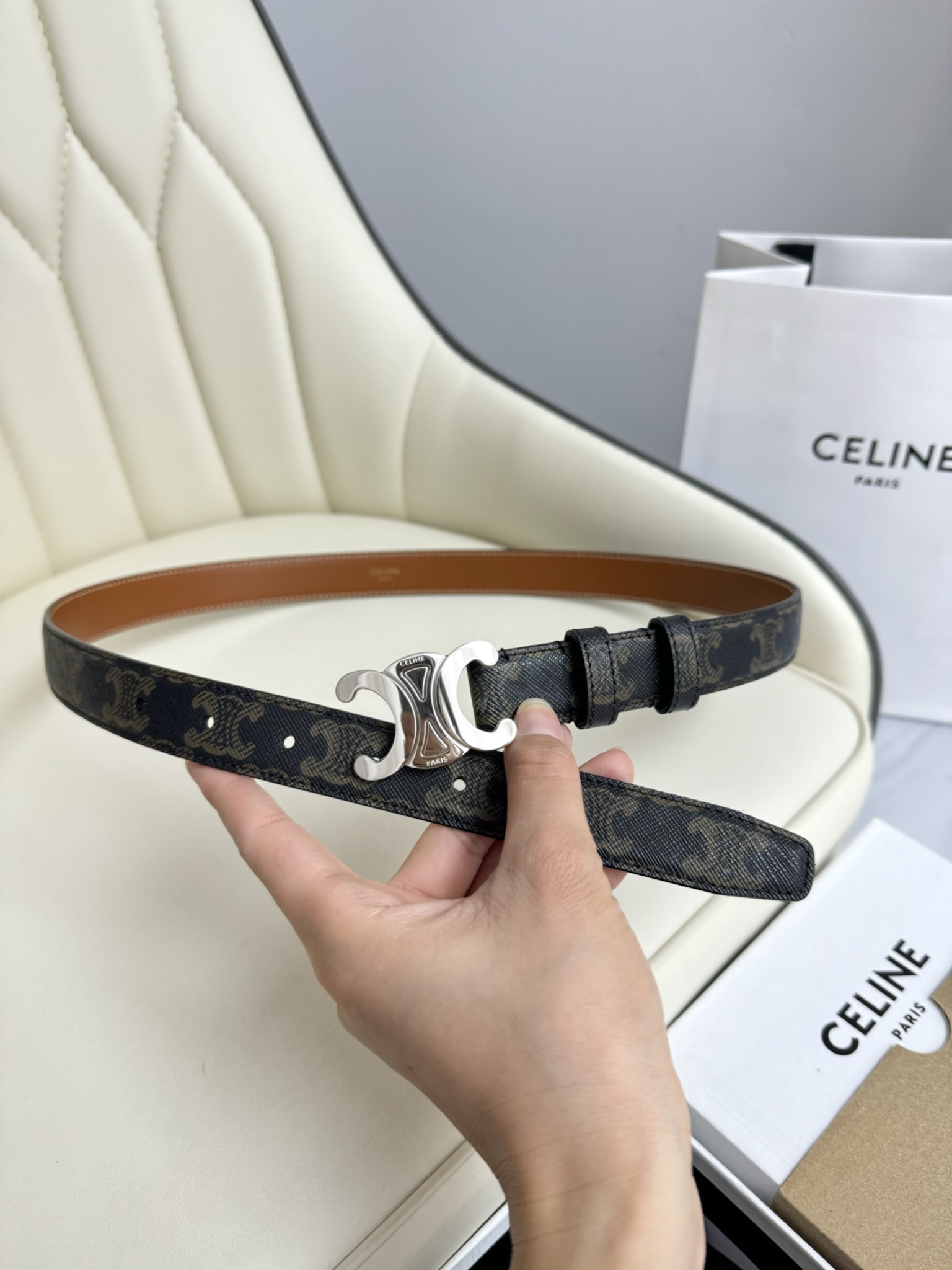 Celine Female Basic Belt Cow Leather M-l