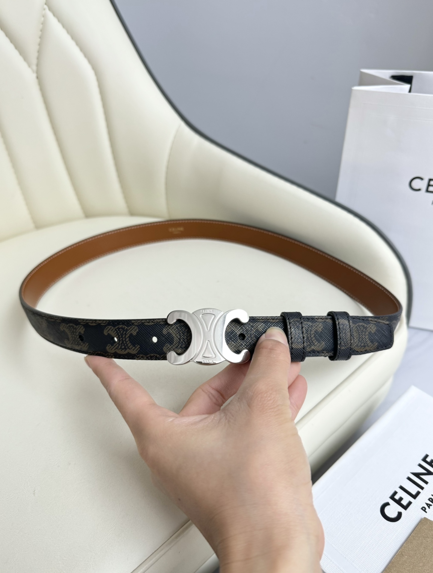 Celine Female Basic Belt Cow Leather M-l