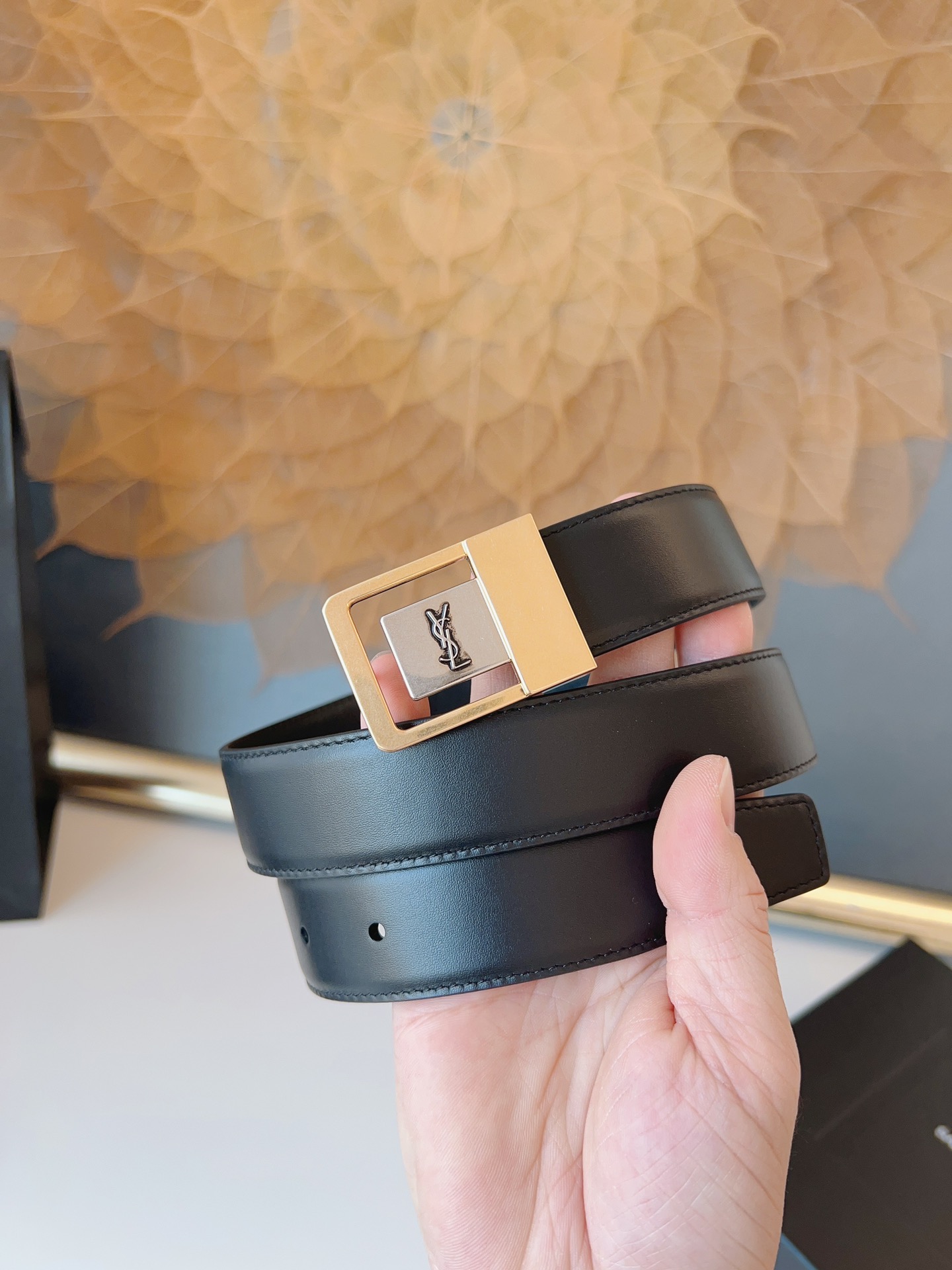 Saint Laurent Female Leather Belt S-m-l